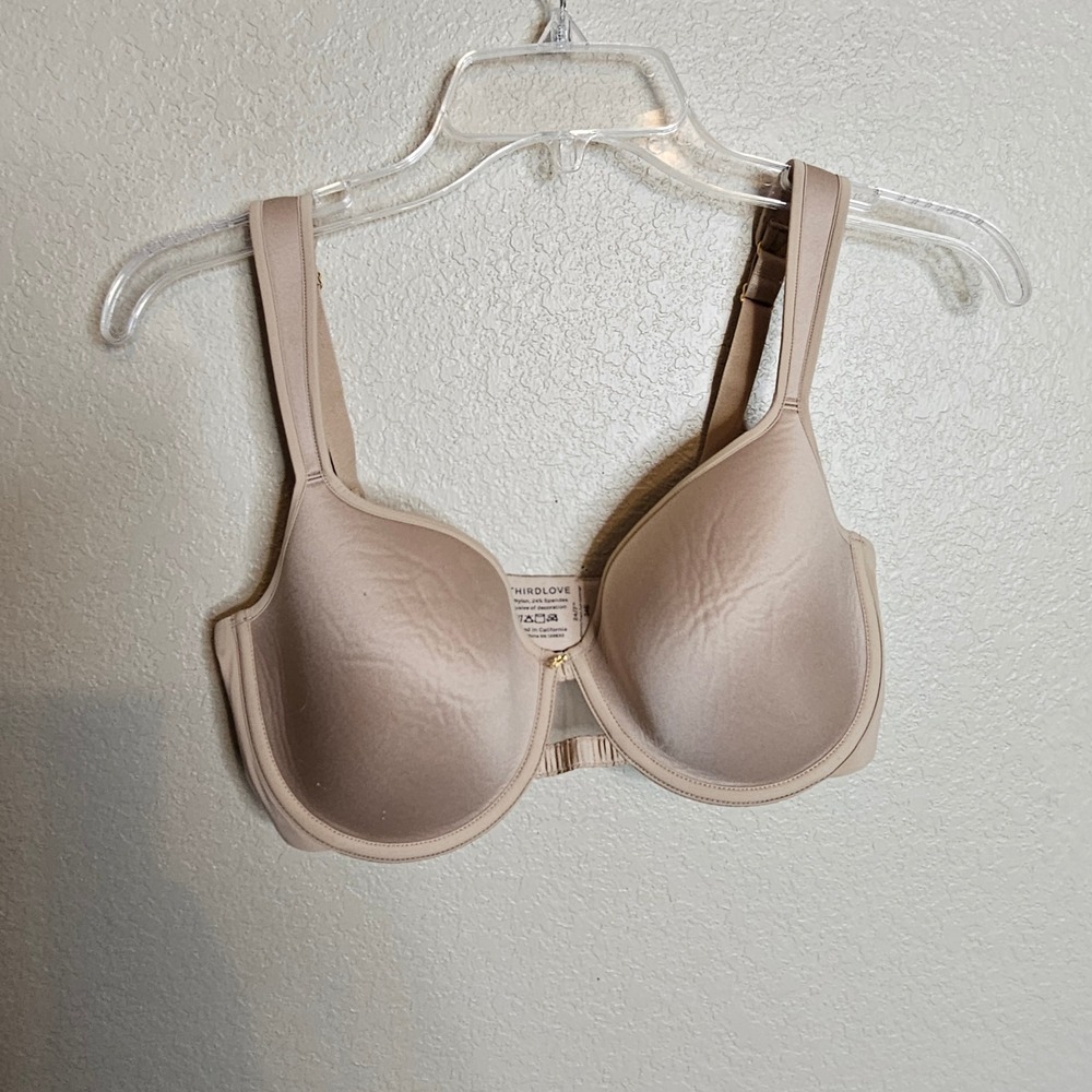 ThirdLove 24/7 Memory Foam Full Coverage Bra Tan Nude 34E Underwire